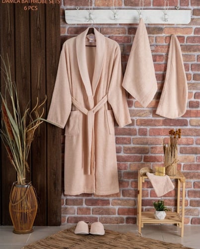 روب استحمامensoft قطن فاخر تركي 6 قطع