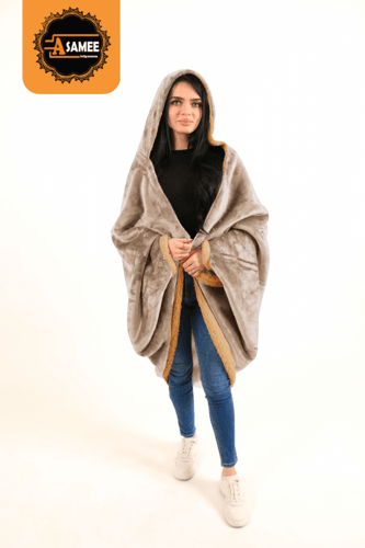 شال فرو ناعم سادة للجنسين