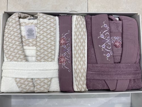 ارواب حمام مطرز 10 قطع تركي مقاس (فري سايز)