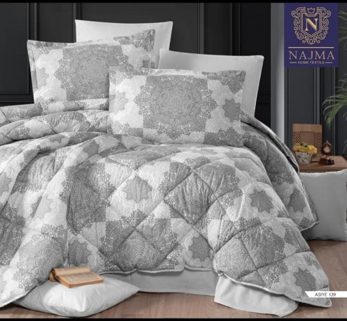 مفرش صيفي قطن خالص بارد صناعه تركيه مقاسين