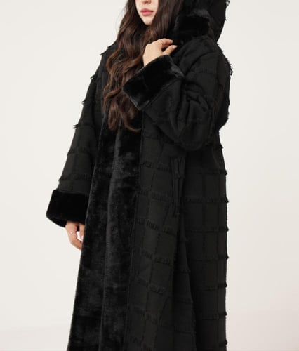 فروه نسائي قماش جوخ بنقشه مميزه