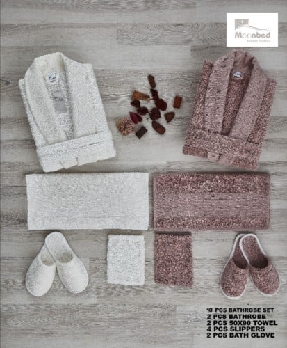 روب استحمام تركي فاخر 10 قطعه