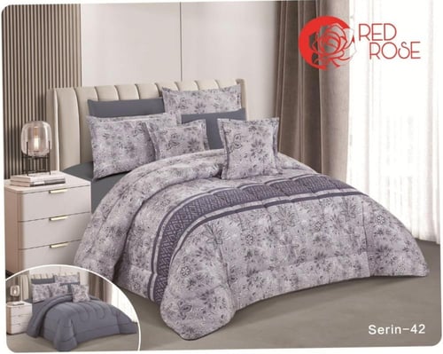 مفرش نجمه مقاسين مشجر وجهين