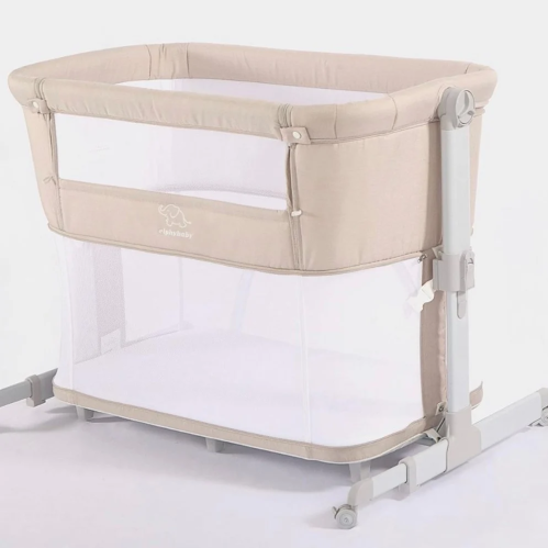 سرير نكست مهد الطفل ملاصق لسرير الأم - بيج