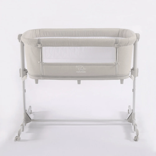 سرير نكست مهد الطفل ملاصق لسرير الأم - رمادي فاتح