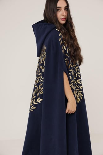 بشت نسائي مغربي قماش جوخ مطرز