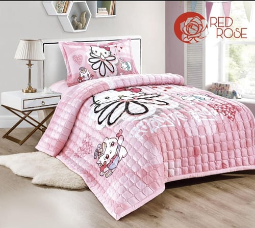 مفارش اطفال شتوية مخمل مع فرو ناعم