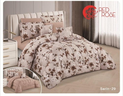 مفرش نجمه مقاسين مشجر وجهين