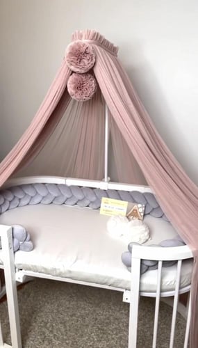 سرير سليب V3 ب لونين (ابيض) و ( بيج ) مع ناموسية