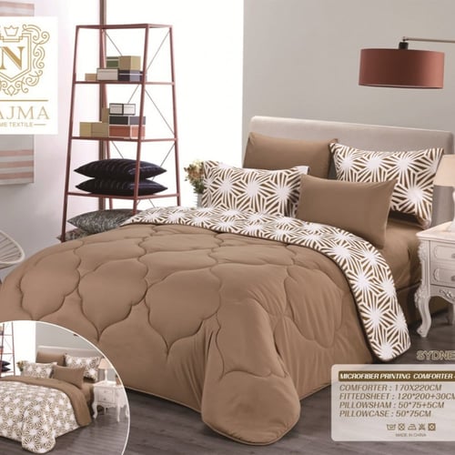 لحاف نفرين نجمة خامة مايكروفايبر يتوفر بحشوة وسط