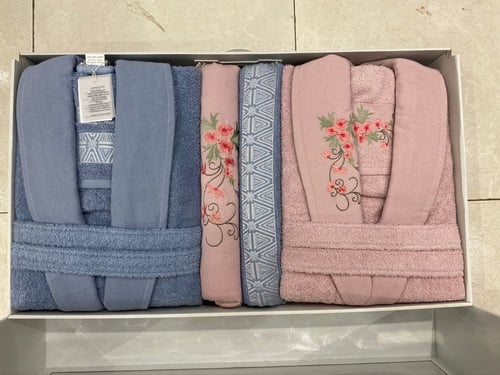 ارواب حمام مطرز 10 قطع تركي مقاس (فري سايز)