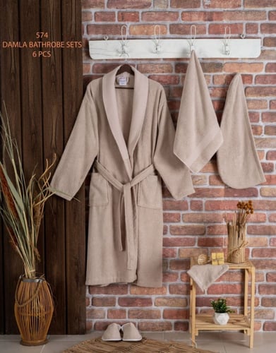 روب استحمامensoft قطن فاخر تركي 6 قطع