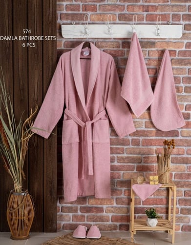 روب استحمامensoft قطن فاخر تركي 6 قطع