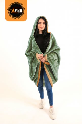 شال فرو ناعم سادة للجنسين