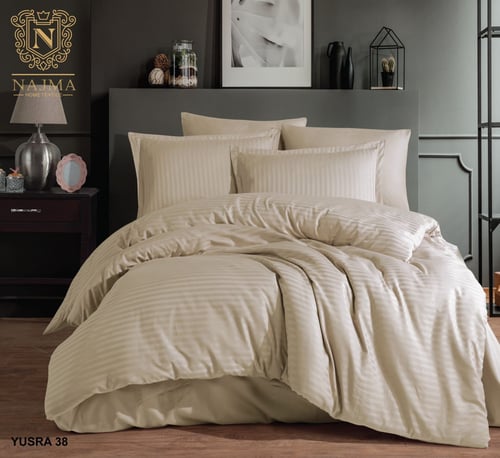 مفرش فندقي ناعم حشوة متحركه قطن 100%