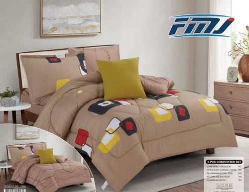 مفارش ((كوين )) نفرونص5قطع حشوة كبيرة