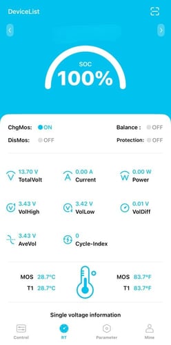 بطارية ليثيوم 100 أمبير نحيفة