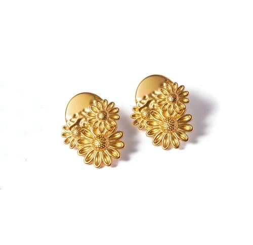 اقراط بتلات الذهب