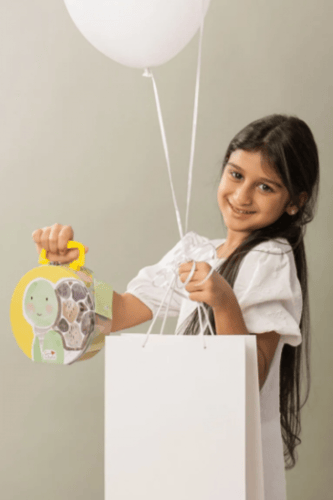 طقم ساعة وعطر للأطفال من بوناي -عزيمة السلحفاة