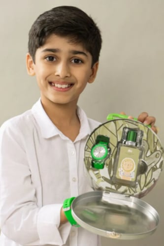 طقم ساعة وعطر للأطفال بوناي للأطفال - احترام الغور...