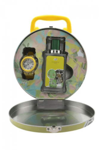 طقم ساعة وعطر للأطفال من بوناي -عزيمة السلحفاة