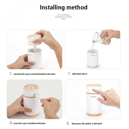 فواحة تعطير وترطيب الهواء مع إضاءة LED