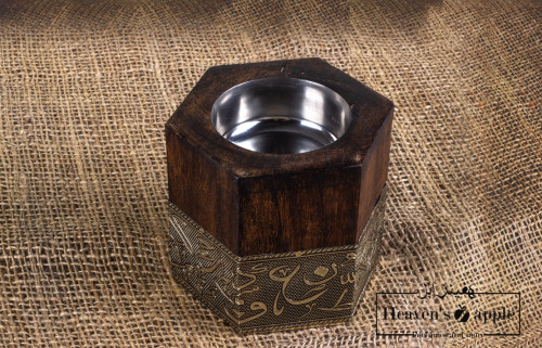 مبخر خشب طبيعي فاخر حروف سداسي