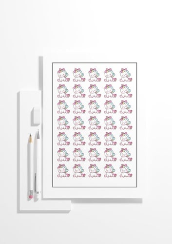 لون مع Unicorn كتاب تلوين