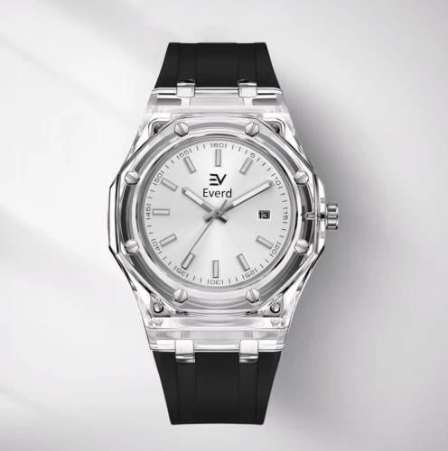 ساعة شفافة يونيسكس