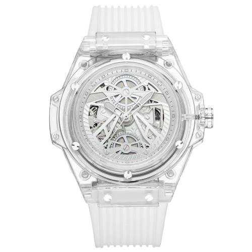 ساعة شفافة سوار شفاف