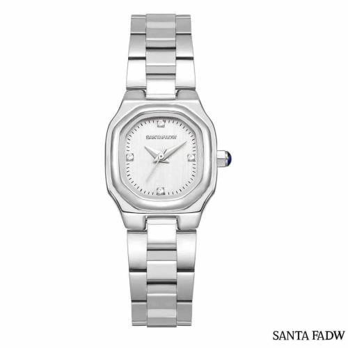 ساعة نسائية البصمة فضي