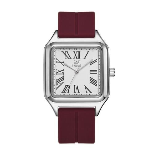 ساعة رجالي سوار عنابي مغناطيس ايفيرد