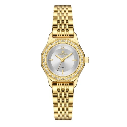 ساعة نسائية ذهبية Qurartz من louis nice