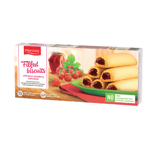بريستيج بسكويت بحشوة الفراولة 134 جرام