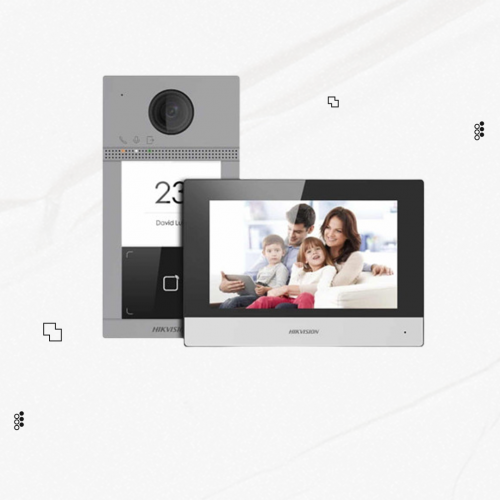 انتركوم IP كاميرا ملونه مع شاشة عرض - هيكفيجن (KIS...