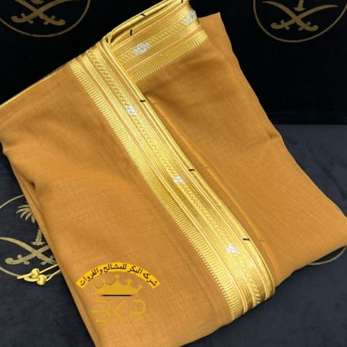 البشت المميز دقه ملكي الزعفراني