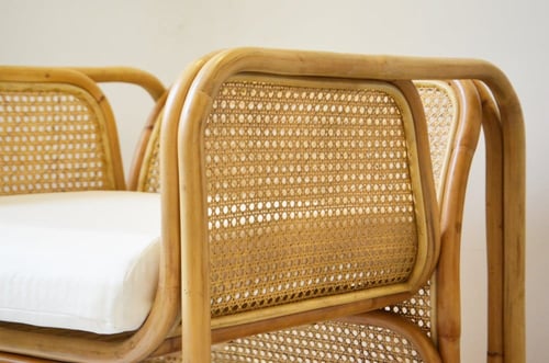 كرسي قصب الراتان - اثاث ريفي