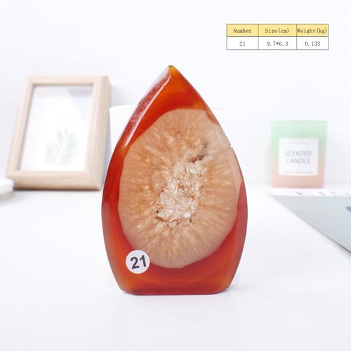 حجر العقيق الأحمر الطبيعي - مجموعة 2