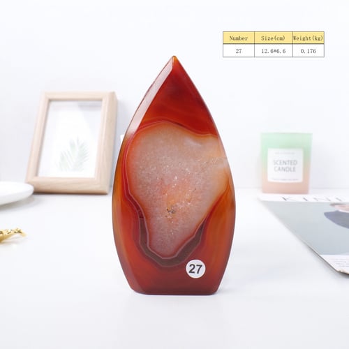 حجر العقيق الأحمر الطبيعي - مجموعة 2