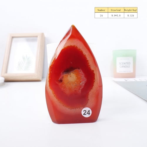 حجر العقيق الأحمر الطبيعي - مجموعة 2