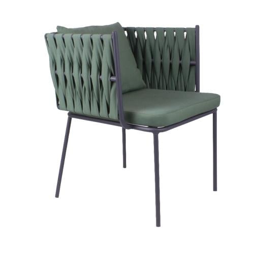 كرسي خارجي أخضر