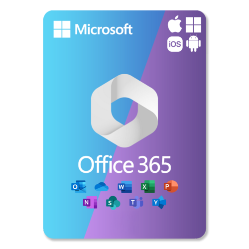 حساب اوفيس 365 + ون درايف دعم 15 جهاز + اشتراك مدى...