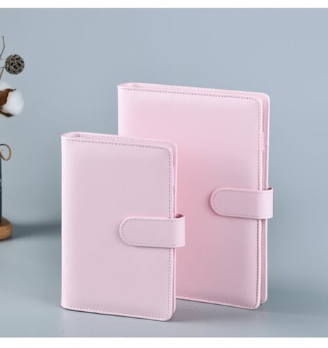 غلاف جلد - وردي ناعم