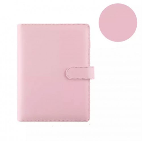 غلاف جلد - وردي ناعم