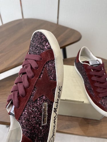 Women's Super-Star LTD in cherry glitter with cher...