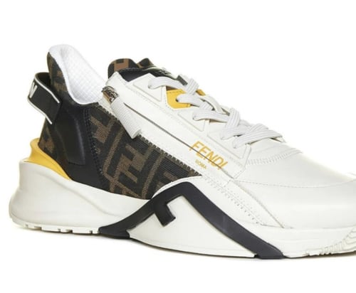 Fendi Flow Color-Block Low and white