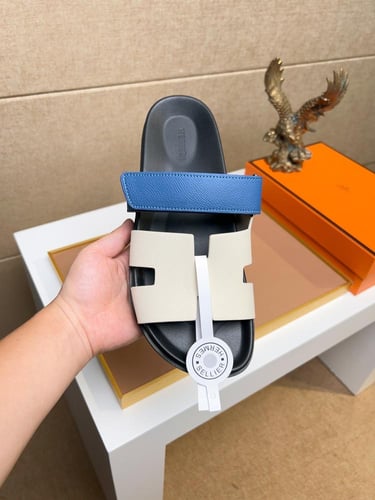 صندل هيرمز ( ازرق . ابيض )