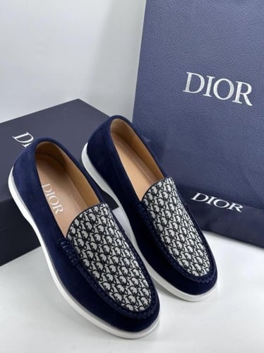 حذاء DiOR كحلي رصاصي ( رسمي )