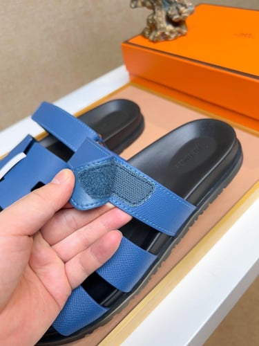 صندل هيرمز ( ازرق . ابيض )