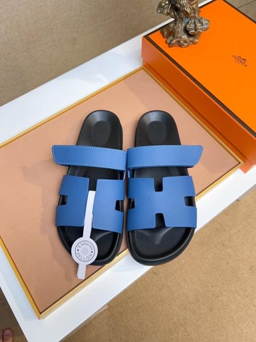 صندل هيرمز ( ازرق . ابيض )